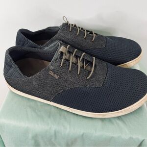 OluKai Nohea Moku Men's Black and Gray Sneakers -Size 12